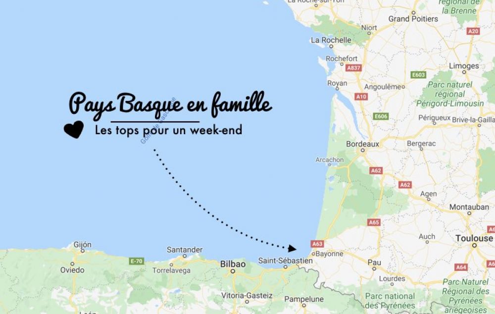 itineraire carte pays basque